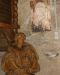 Thurant - madonna, beeld en wijwaterbakje (okt 2011)