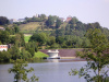 Burgort Kronenburg - zicht vanaf stuwmeer (sept 2004)