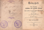 Liederheft Eine Sammlung Kirchlicher und Werltlicher Gesänge