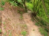 Kletterweg 2011 de start: een zandpad zonder leuning