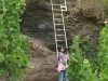 Kletterweg 2011 na 14 min: een primitieve ladder