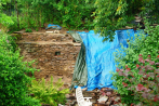 muur in regen (juli 2014)